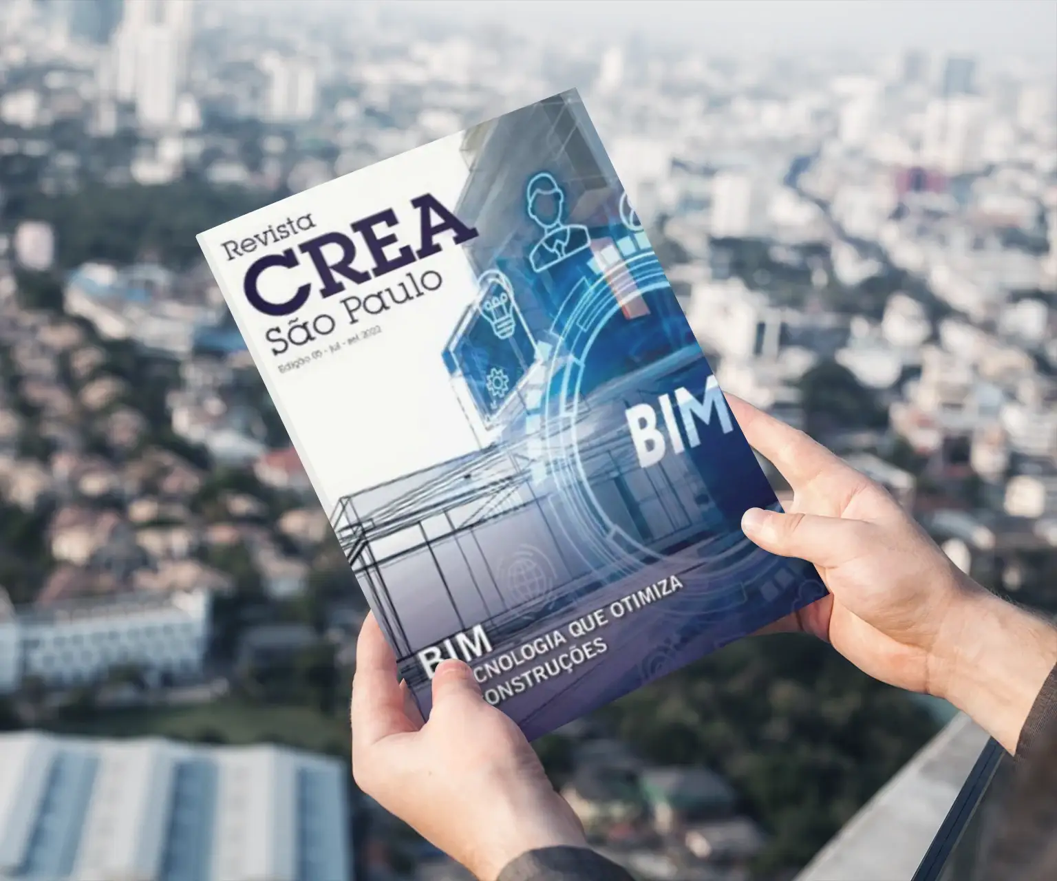 mockup-of-a-man-holding-a-magazine-against-a-city-landscape-1147-el